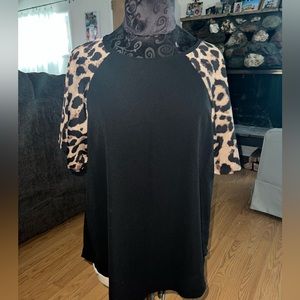 Animal print blouse